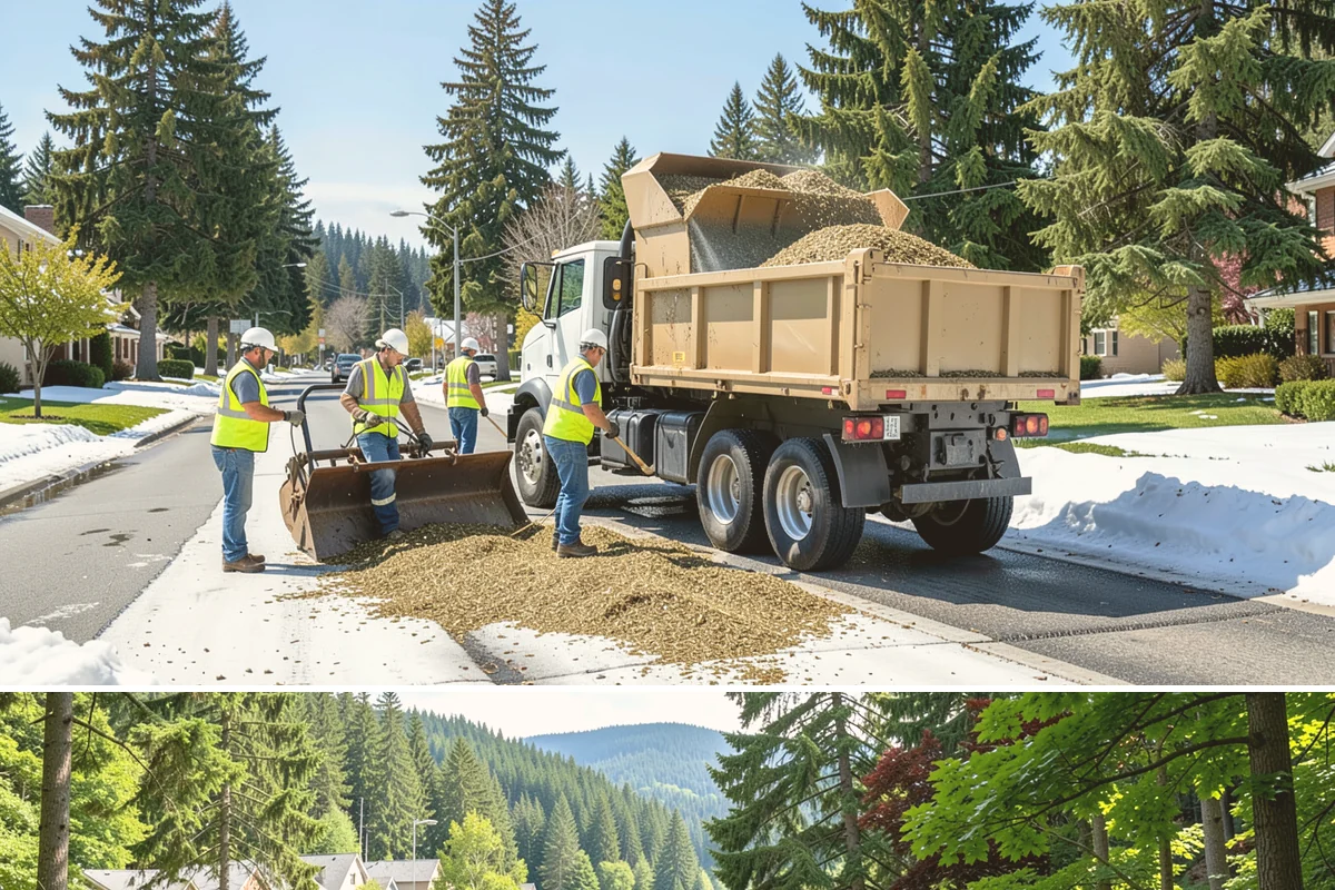 Sign Graffiti Removal in Lake Forest Park, King County, WA - Removal continues throughout the year, with traffic-control setups planned around daylight and lower-volume traffic periods.