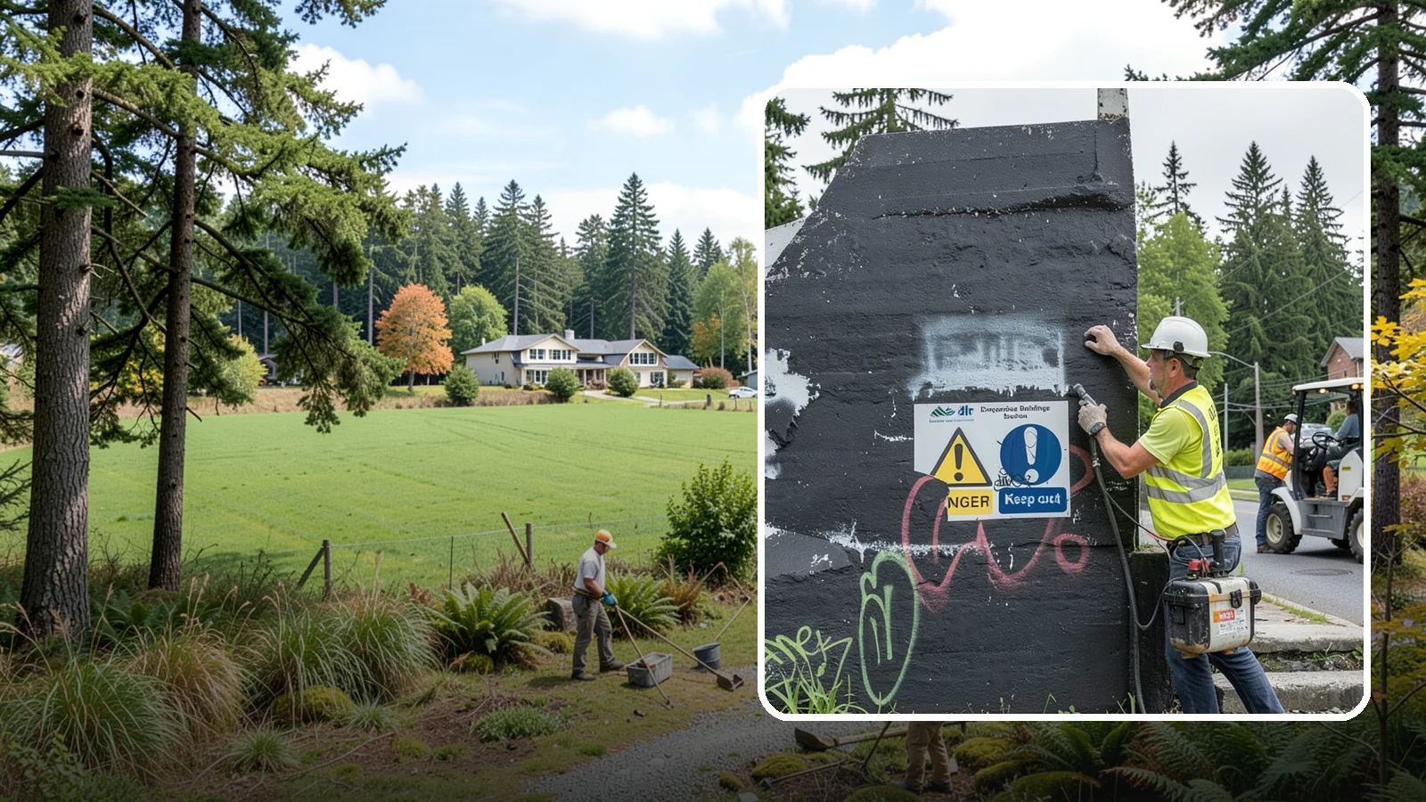 Sign Graffiti Removal in Lyman, Skagit County, WA - Careful removal of graffiti from traffic, regulatory, and wayfinding signs without harming their reflectivity.