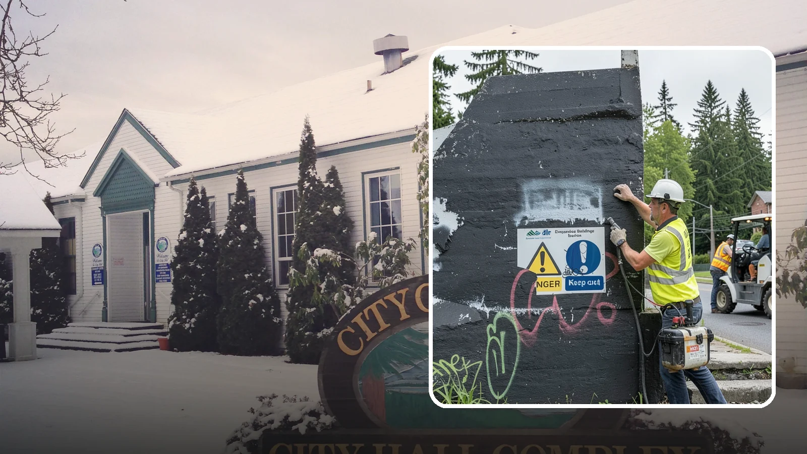 Sign Graffiti Removal in Pacific, King County, WA - Careful removal of graffiti from traffic, regulatory, and wayfinding signs without harming their reflectivity.
