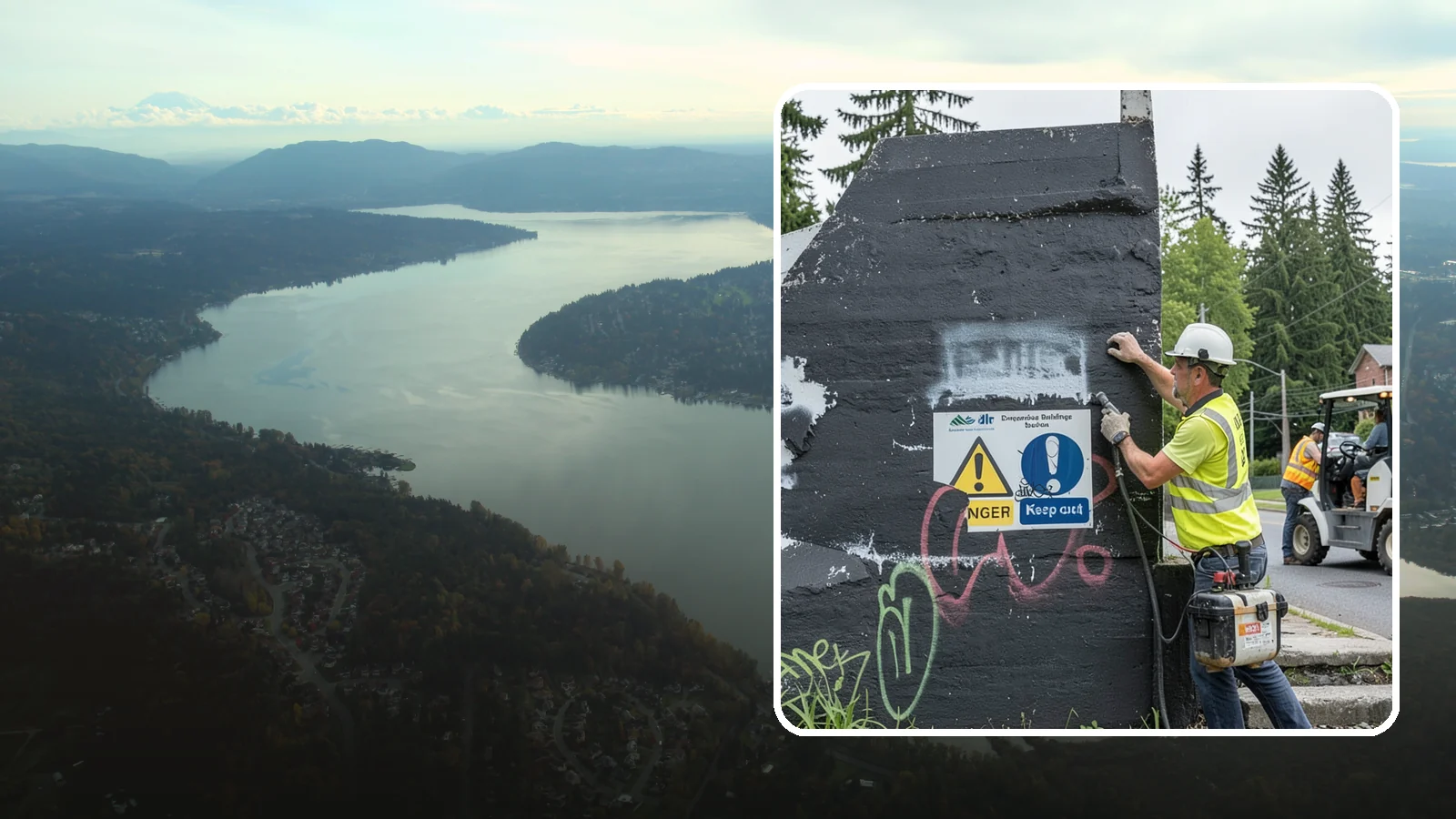 Sign Graffiti Removal in Sammamish, King County, WA - Careful removal of graffiti from traffic, regulatory, and wayfinding signs without harming their reflectivity.