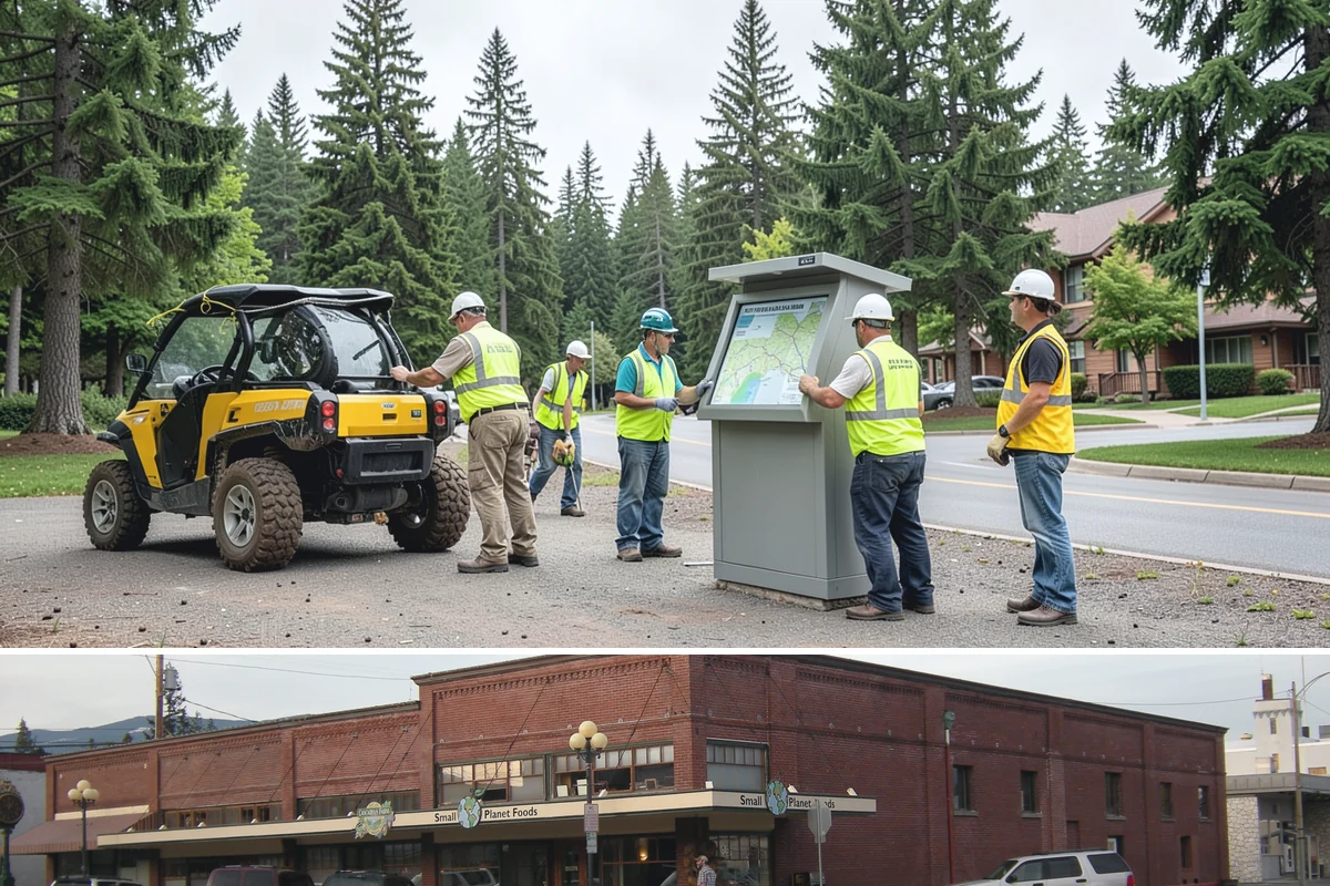 Sign Graffiti Removal in Sedro-Woolley, Skagit County, WA - Removal continues throughout the year, with traffic-control setups planned around daylight and lower-volume traffic periods.