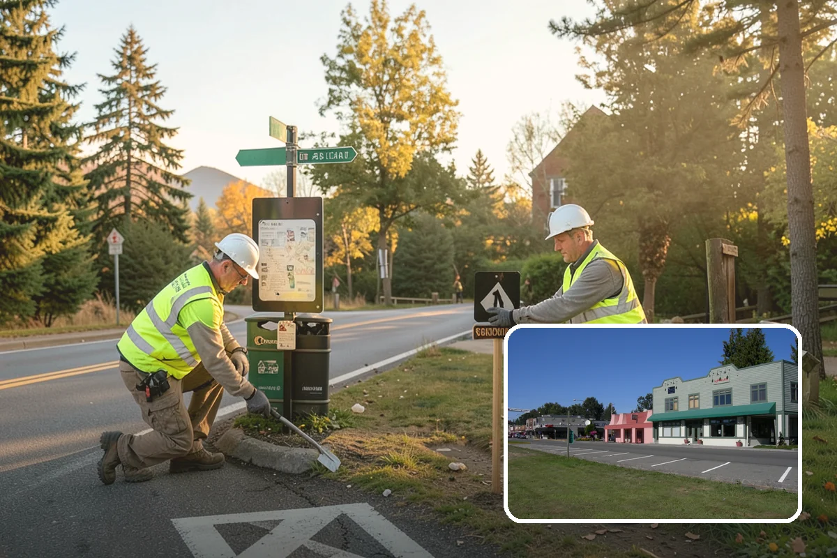 Sign Graffiti Removal in Snoqualmie, King County, WA - Reflectivity-preserving methods that protect nighttime legibility
