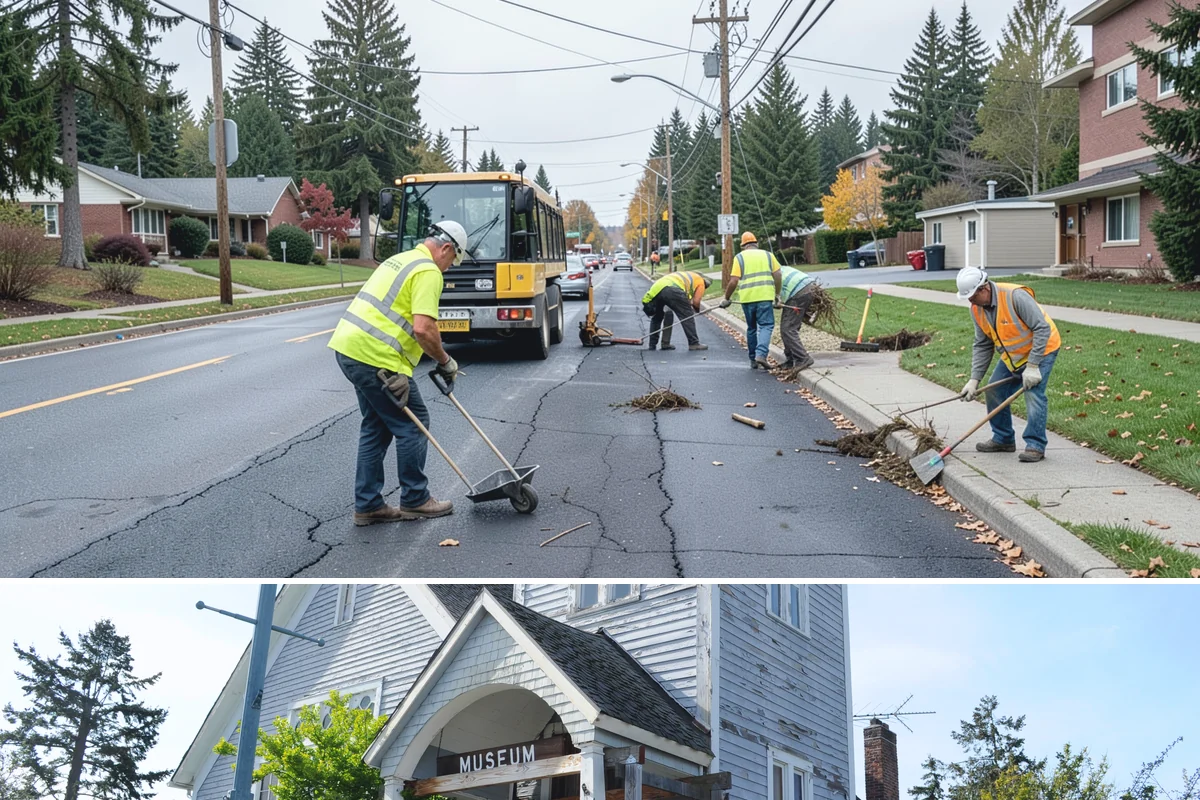 Sign Graffiti Removal in Steilacoom, Pierce County, WA - Removal continues throughout the year, with traffic-control setups planned around daylight and lower-volume traffic periods.