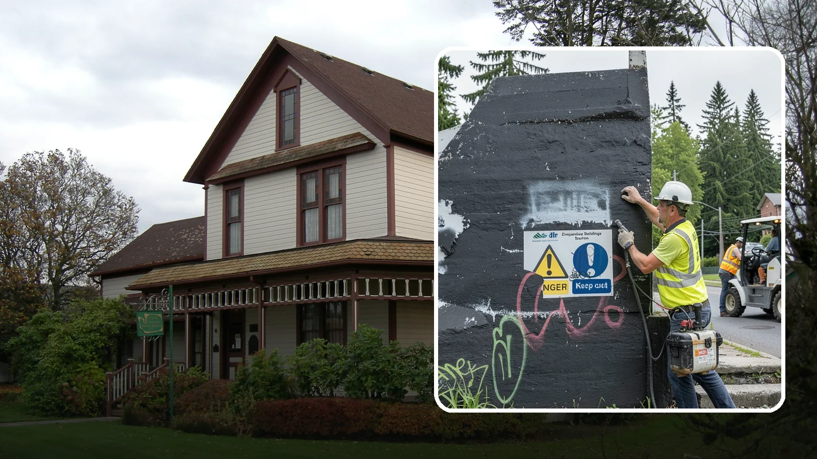 Sign Graffiti Removal in Sumner, Pierce County, WA - Careful removal of graffiti from traffic, regulatory, and wayfinding signs without harming their reflectivity.