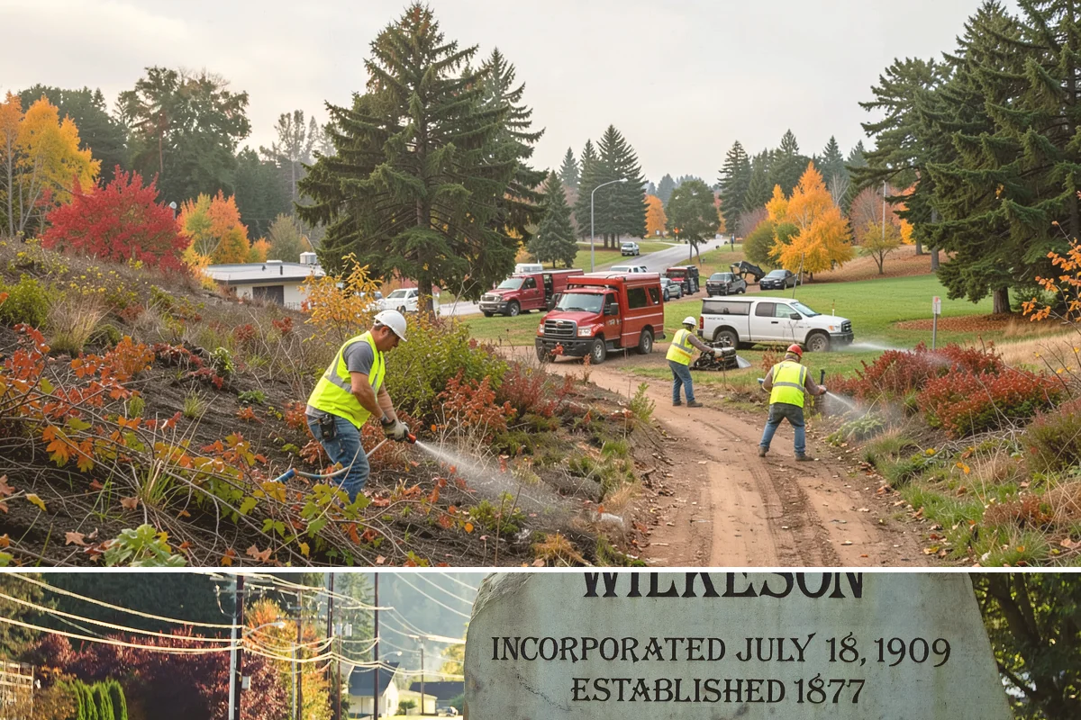 Sign Graffiti Removal in Wilkeson, Pierce County, WA - Removal continues throughout the year, with traffic-control setups planned around daylight and lower-volume traffic periods.