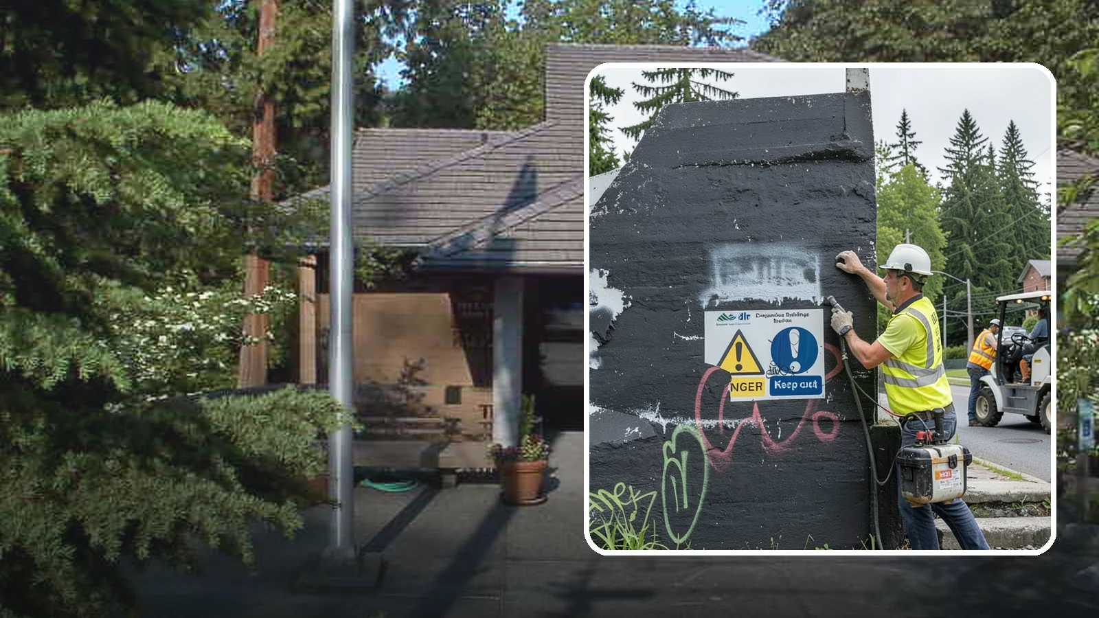 Sign Graffiti Removal in Yarrow Point, King County, WA - Careful removal of graffiti from traffic, regulatory, and wayfinding signs without harming their reflectivity.