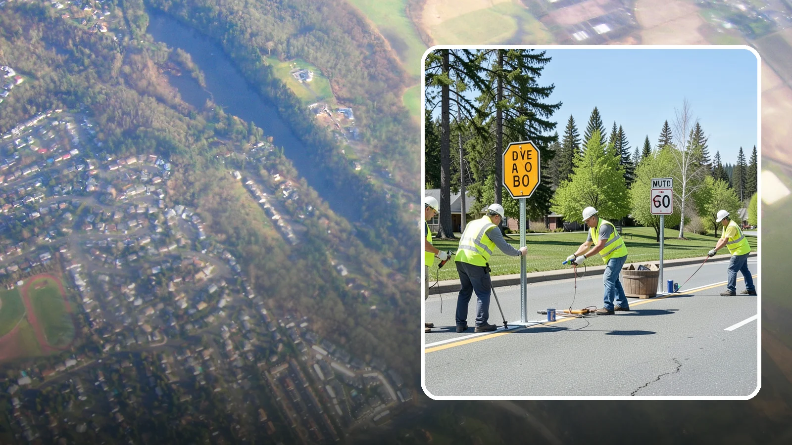 Sign Installation in Algona, King County, WA - We install municipal signage on public property with breakaway posts, proper reflectivity, and MUTCD-compliant placement.