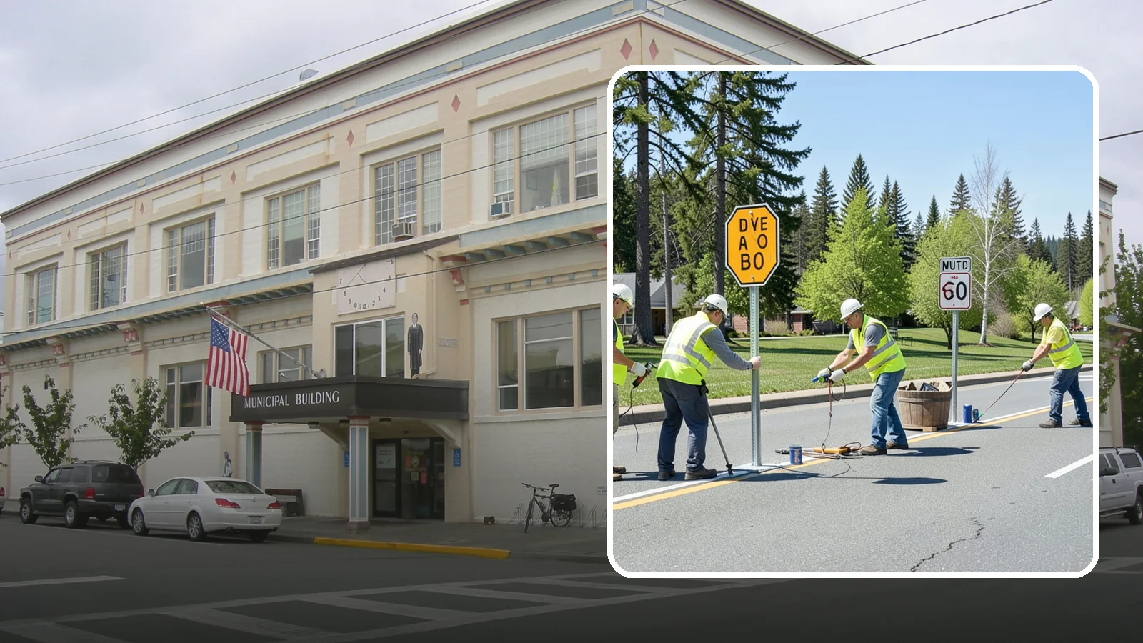 Sign Installation in Anacortes, Skagit County, WA - We install municipal signage on public property with breakaway posts, proper reflectivity, and MUTCD-compliant placement.
