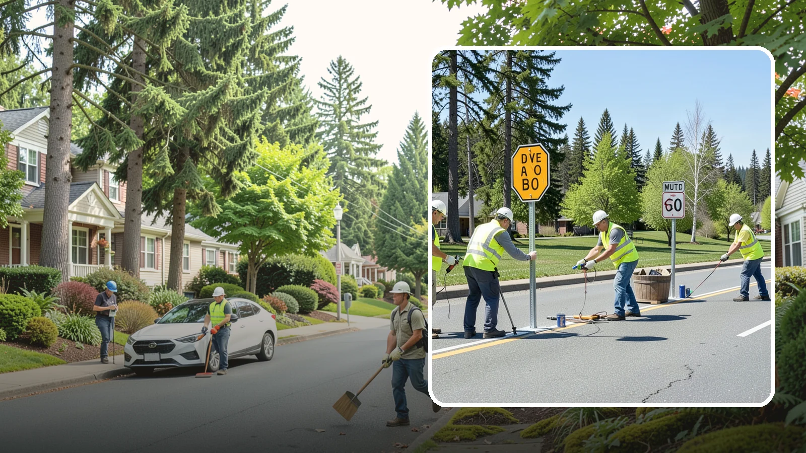 Sign Installation in Beaux Arts Village, King County, WA - We install municipal signage on public property with breakaway posts, proper reflectivity, and MUTCD-compliant placement.