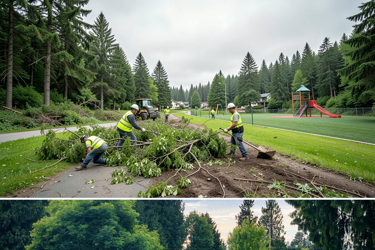 Sign Installation in Bonney Lake, Pierce County, WA - Installations proceed year-round in the maritime climate, though dry summer and early fall windows speed concrete footing cures...