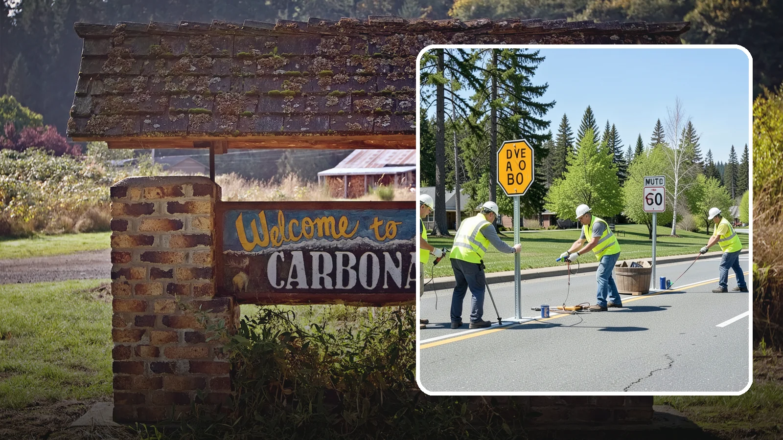Sign Installation in Carbonado, Pierce County, WA - We install municipal signage on public property with breakaway posts, proper reflectivity, and MUTCD-compliant placement.