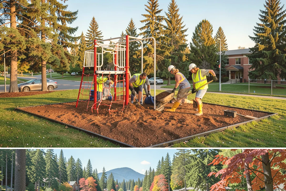 Sign Installation in Covington, King County, WA - Installations proceed year-round in the maritime climate, though dry summer and early fall windows speed concrete footing cures...