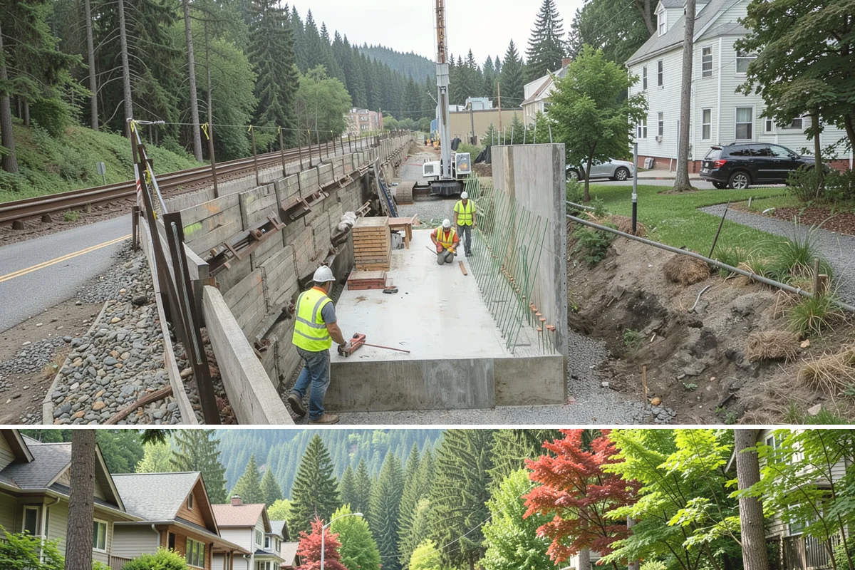 Sign Installation in Darrington, Snohomish County, WA - Installations proceed year-round in the maritime climate, though dry summer and early fall windows speed concrete footing cures...