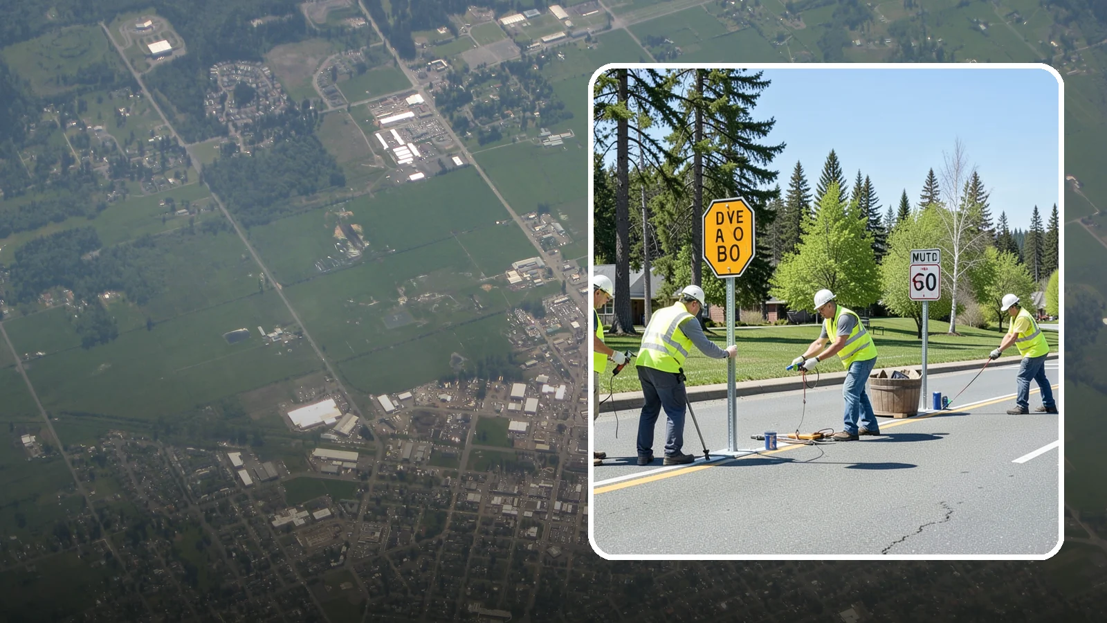 Sign Installation in Enumclaw, King County, WA - We install municipal signage on public property with breakaway posts, proper reflectivity, and MUTCD-compliant placement.
