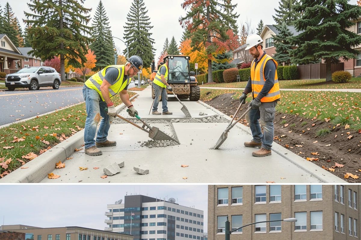 Sign Installation in Everett, Snohomish County, WA - Installations proceed year-round in the maritime climate, though dry summer and early fall windows speed concrete footing cures...