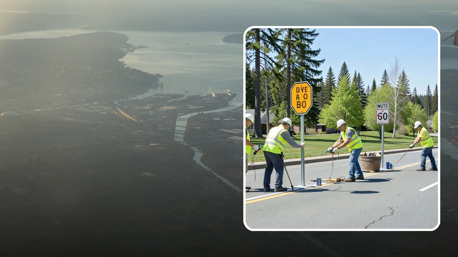 Sign Installation in Fife, Pierce County, WA - We install municipal signage on public property with breakaway posts, proper reflectivity, and MUTCD-compliant placement.
