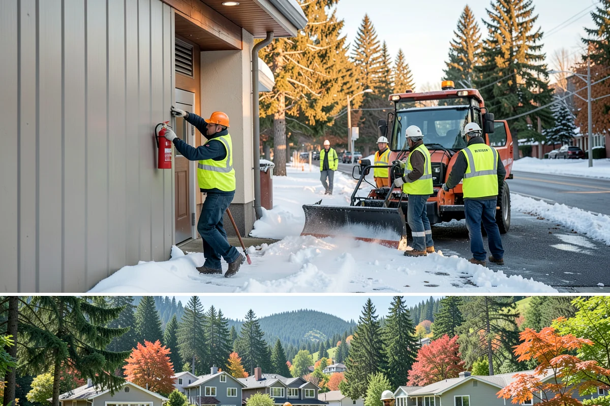 Sign Installation in Fircrest, Pierce County, WA - Installations proceed year-round in the maritime climate, though dry summer and early fall windows speed concrete footing cures...