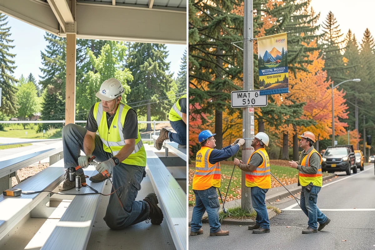 Sign Installation in Issaquah, King County, WA - Review your sign schedule, standard details, and permit conditions