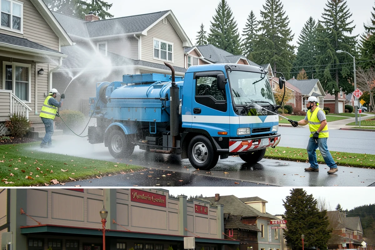 Sign Installation in Issaquah, King County, WA - Installations proceed year-round in the maritime climate, though dry summer and early fall windows speed concrete footing cures...