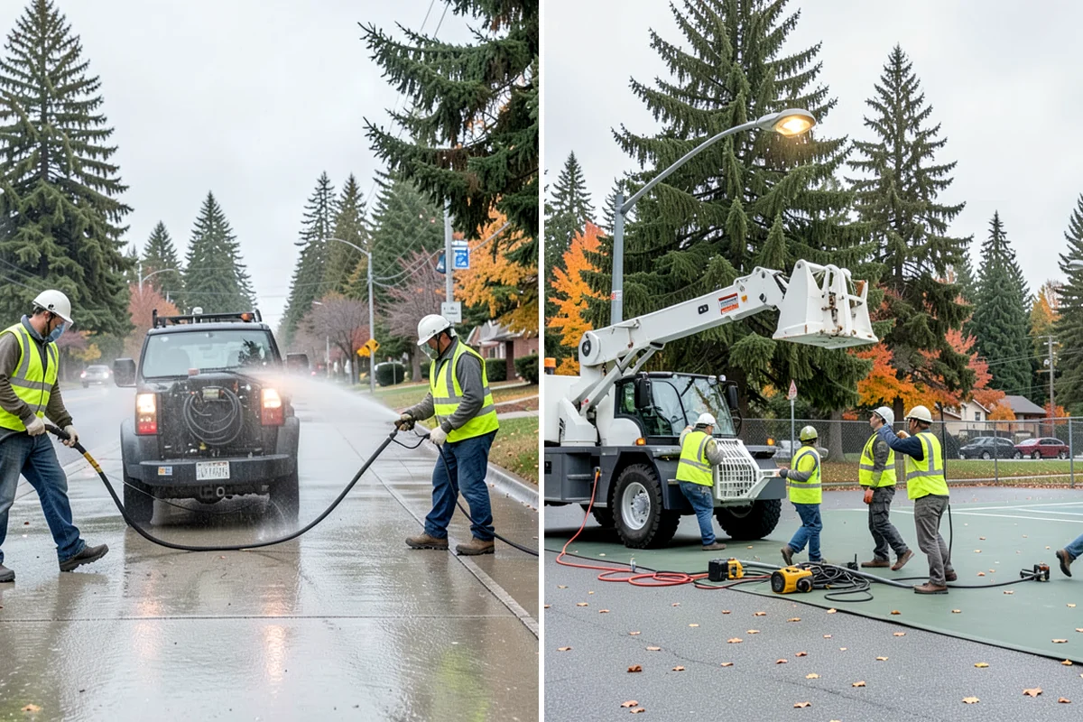 Sign Installation in Lake Forest Park, King County, WA - Review your sign schedule, standard details, and permit conditions
