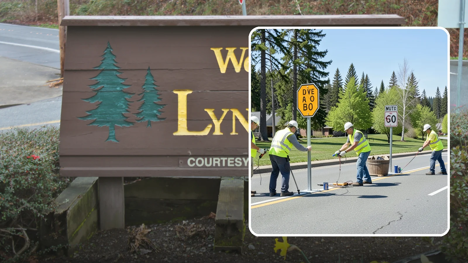 Sign Installation in Lynnwood, Snohomish County, WA - We install municipal signage on public property with breakaway posts, proper reflectivity, and MUTCD-compliant placement.