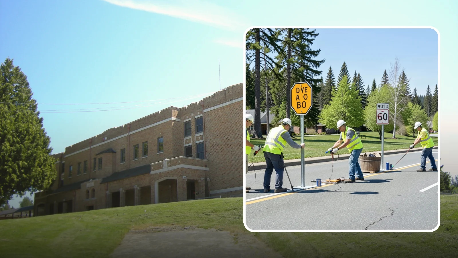 Sign Installation in Maple Valley, King County, WA - We install municipal signage on public property with breakaway posts, proper reflectivity, and MUTCD-compliant placement.