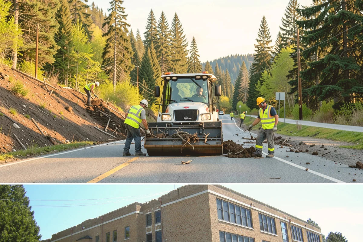 Sign Installation in Maple Valley, King County, WA - Installations proceed year-round in the maritime climate, though dry summer and early fall windows speed concrete footing cures...
