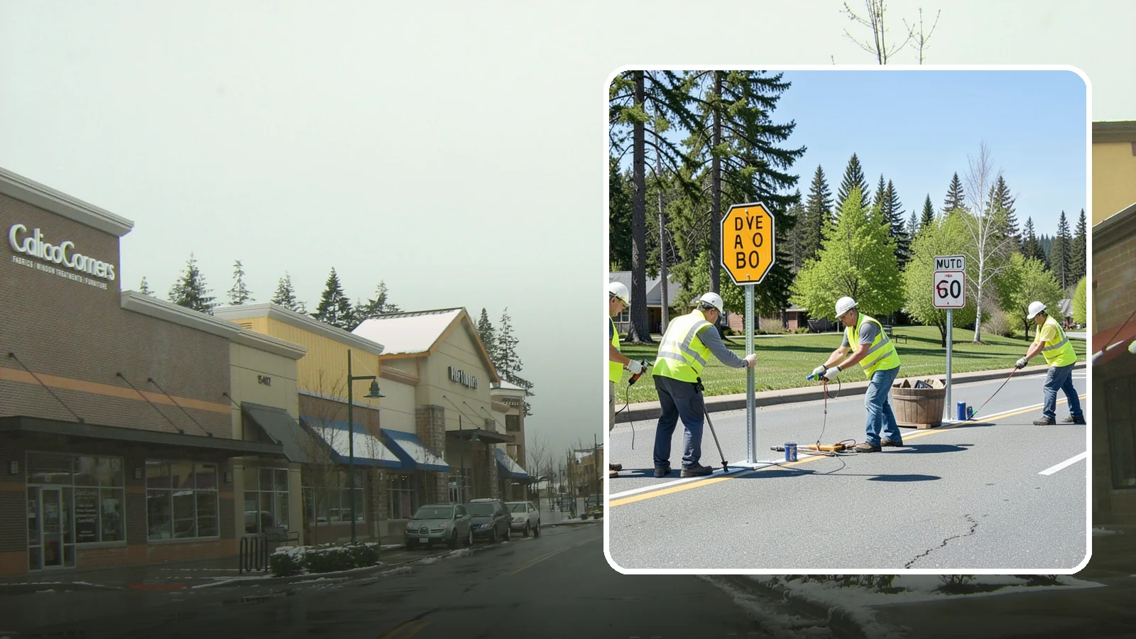 Sign Installation in Mill Creek, Snohomish County, WA - We install municipal signage on public property with breakaway posts, proper reflectivity, and MUTCD-compliant placement.