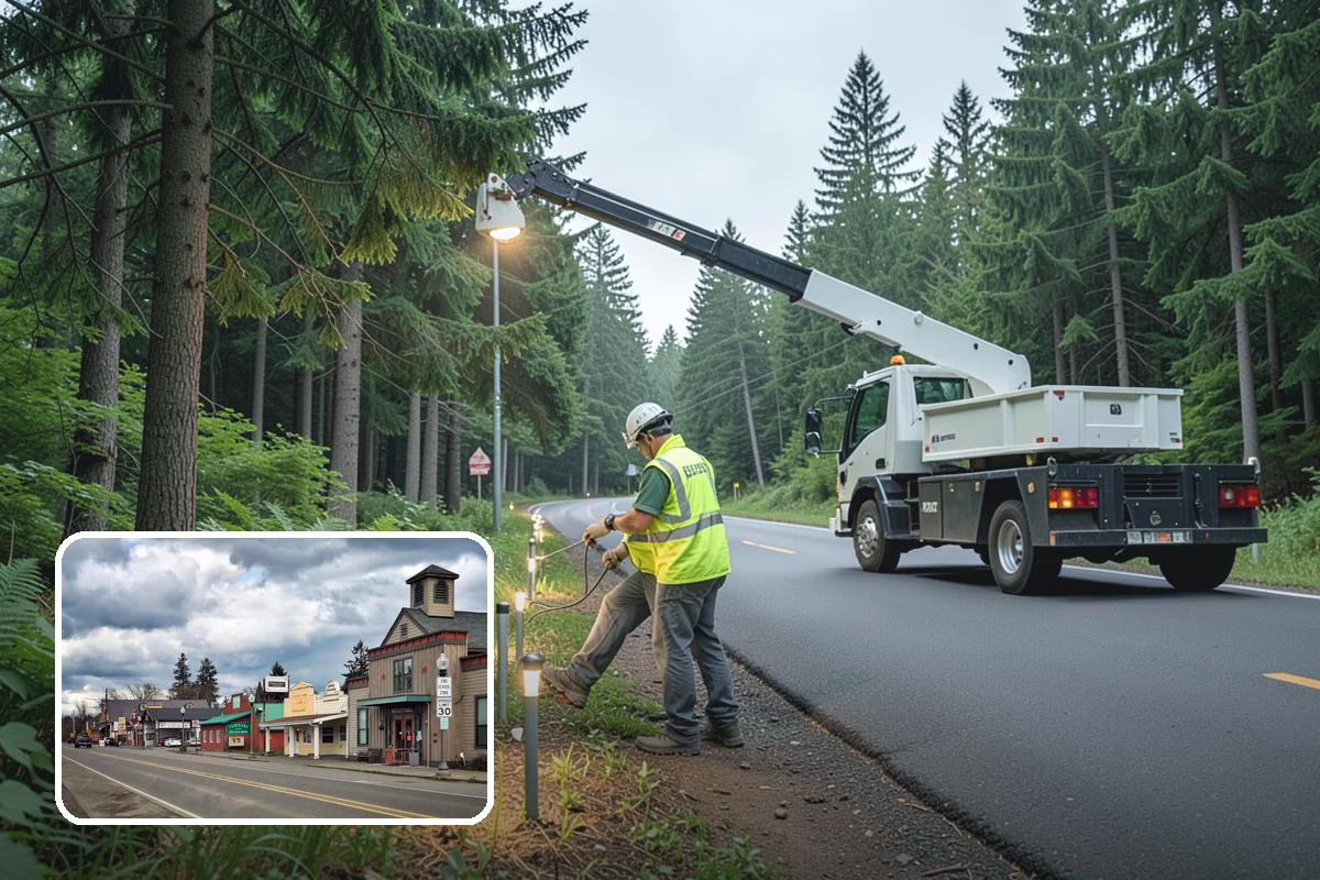 Sign Installation in Roy, Pierce County, WA - Retroreflective sheeting that meets current MUTCD minimums