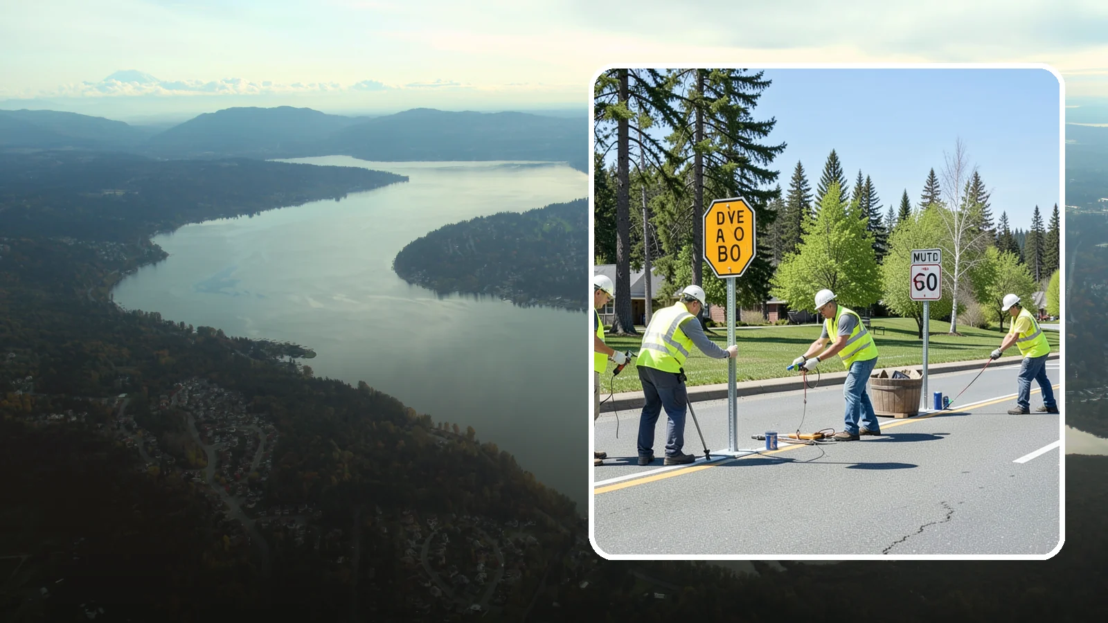 Sign Installation in Sammamish, King County, WA - We install municipal signage on public property with breakaway posts, proper reflectivity, and MUTCD-compliant placement.
