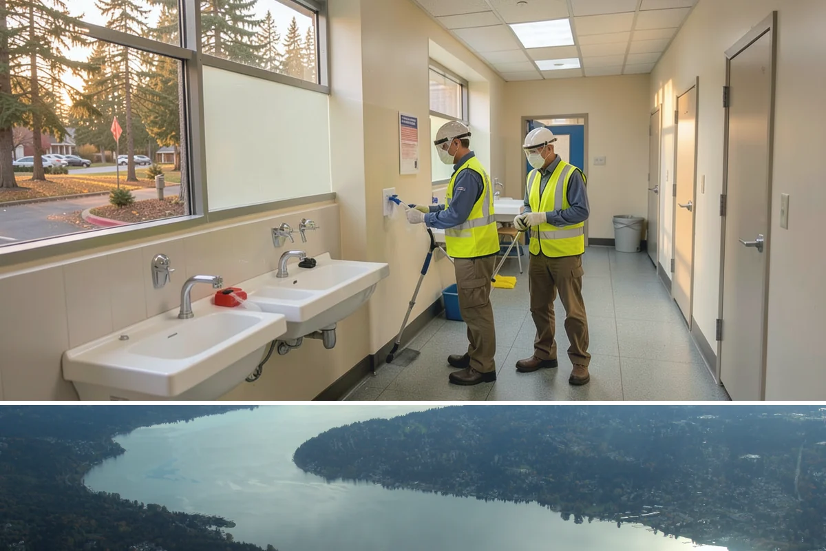 Sign Installation in Sammamish, King County, WA - Installations proceed year-round in the maritime climate, though dry summer and early fall windows speed concrete footing cures...