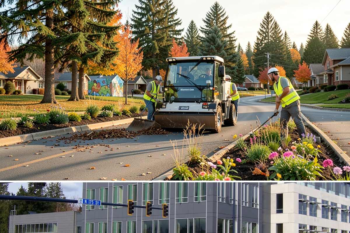 Sign Installation in Shoreline, King County, WA - Installations proceed year-round in the maritime climate, though dry summer and early fall windows speed concrete footing cures...