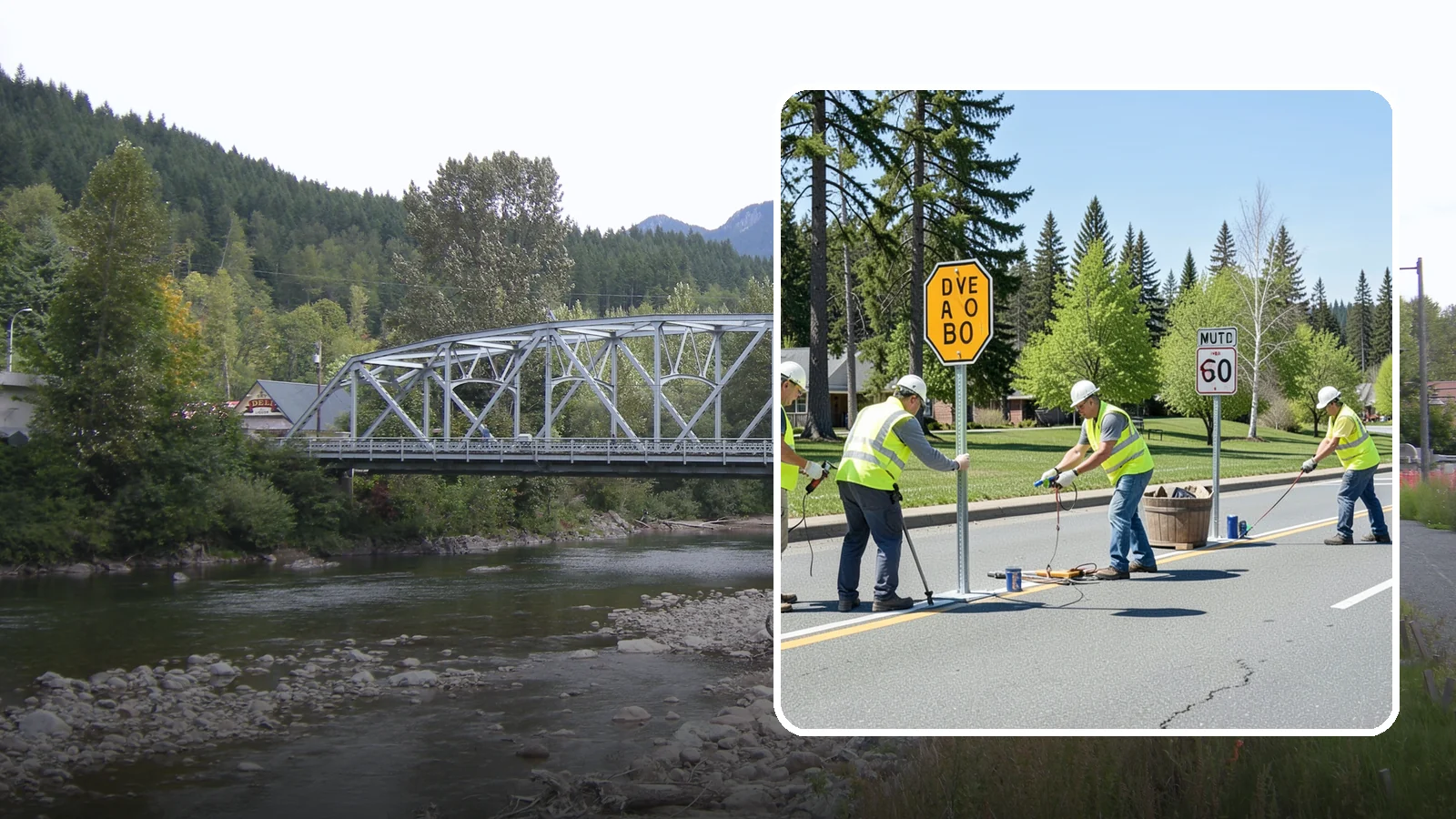 Sign Installation in Skykomish, King County, WA - We install municipal signage on public property with breakaway posts, proper reflectivity, and MUTCD-compliant placement.