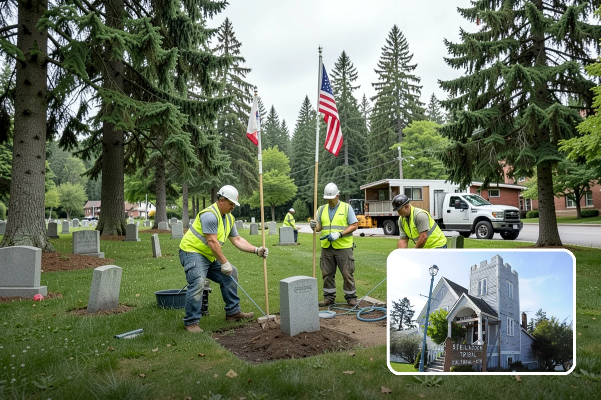 Sign Installation in Steilacoom, Pierce County, WA - Retroreflective sheeting that meets current MUTCD minimums