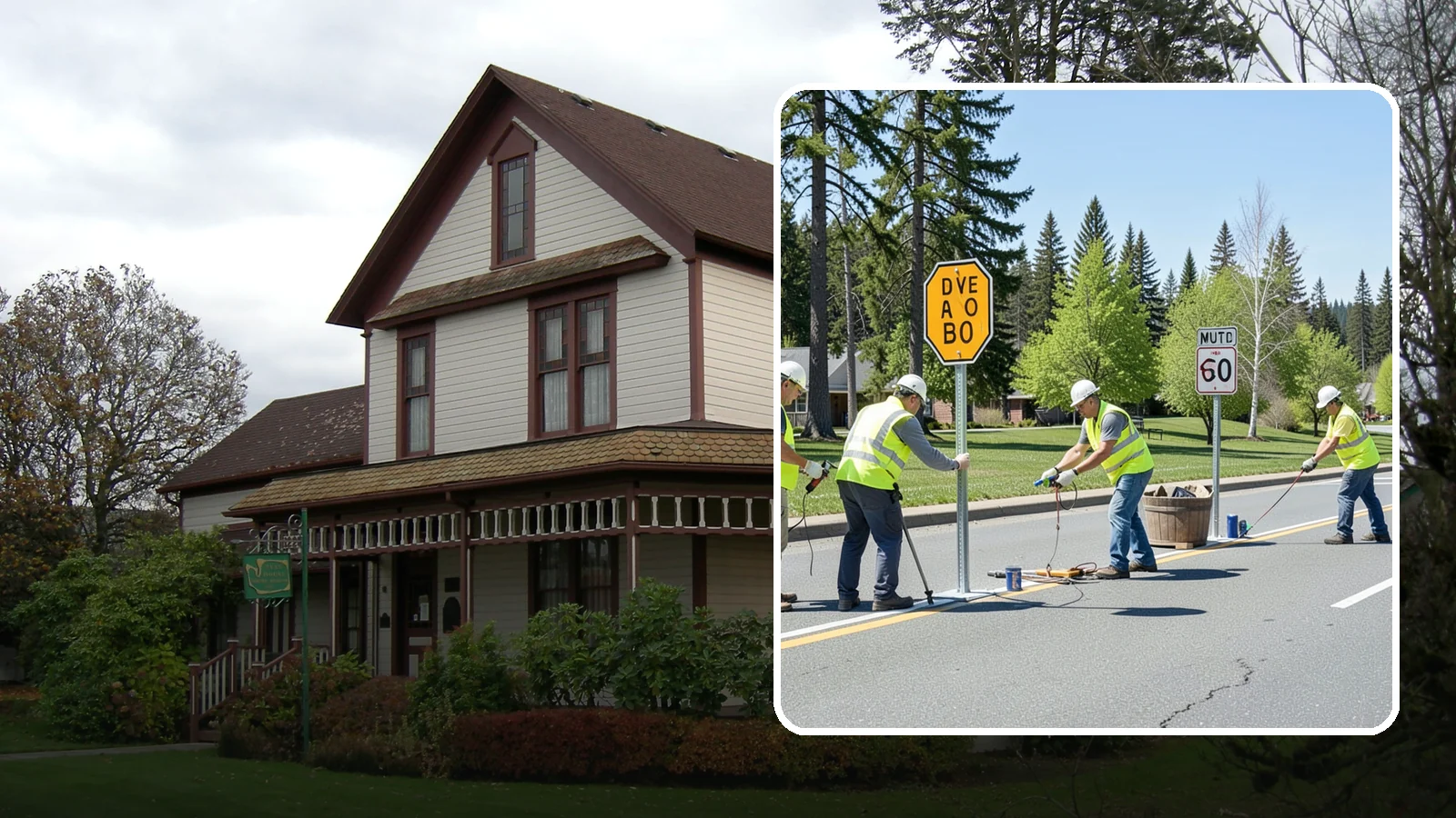 Sign Installation in Sumner, Pierce County, WA - We install municipal signage on public property with breakaway posts, proper reflectivity, and MUTCD-compliant placement.