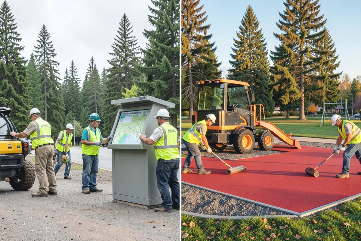 Sign Maintenance in Beaux Arts Village, King County, WA - Establish an inspection route or intake knockdown reports