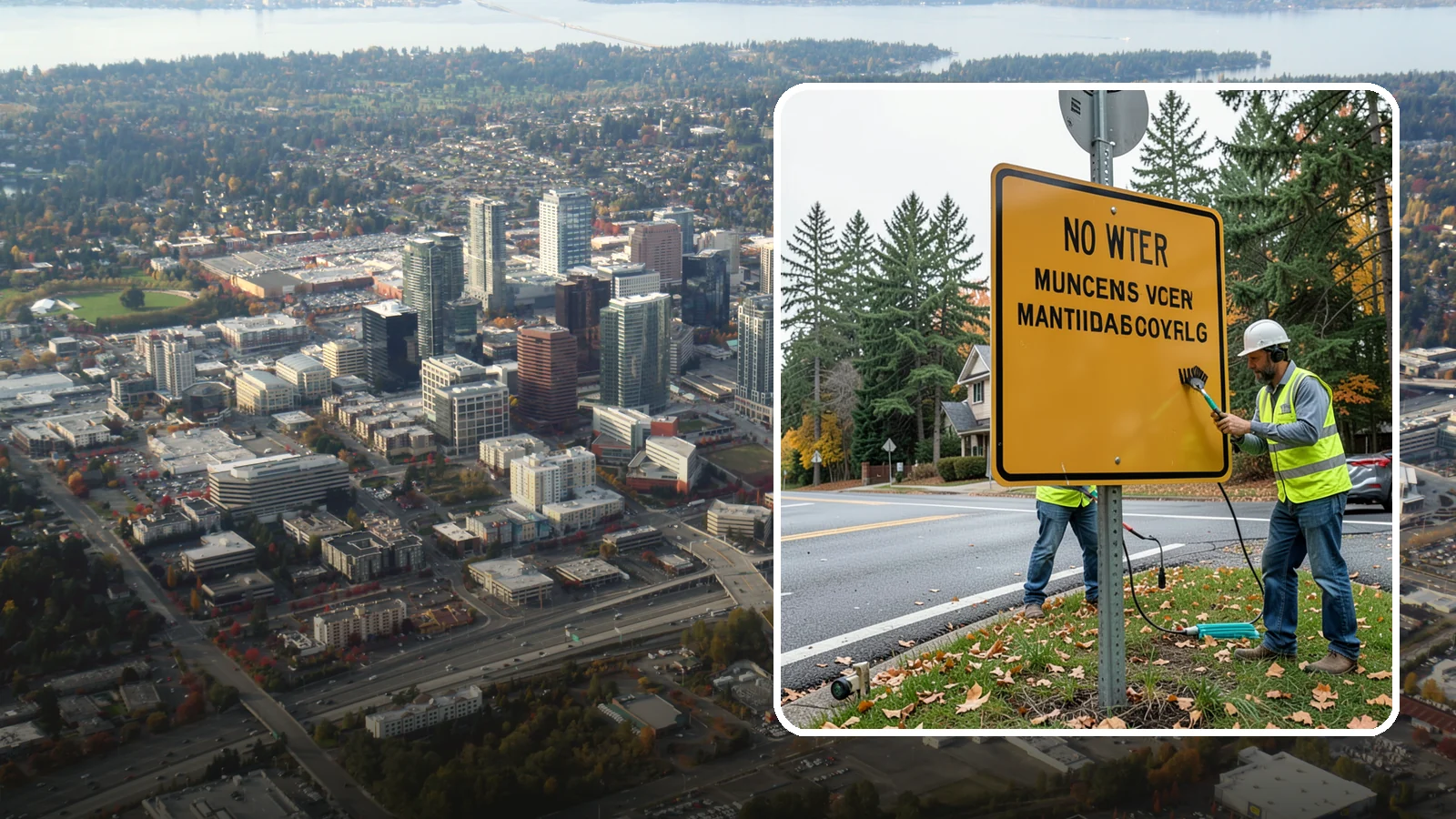 Sign Maintenance in Bellevue, King County, WA - We provide ongoing sign cleaning, straightening, and repair to keep your inventory legible and compliant.