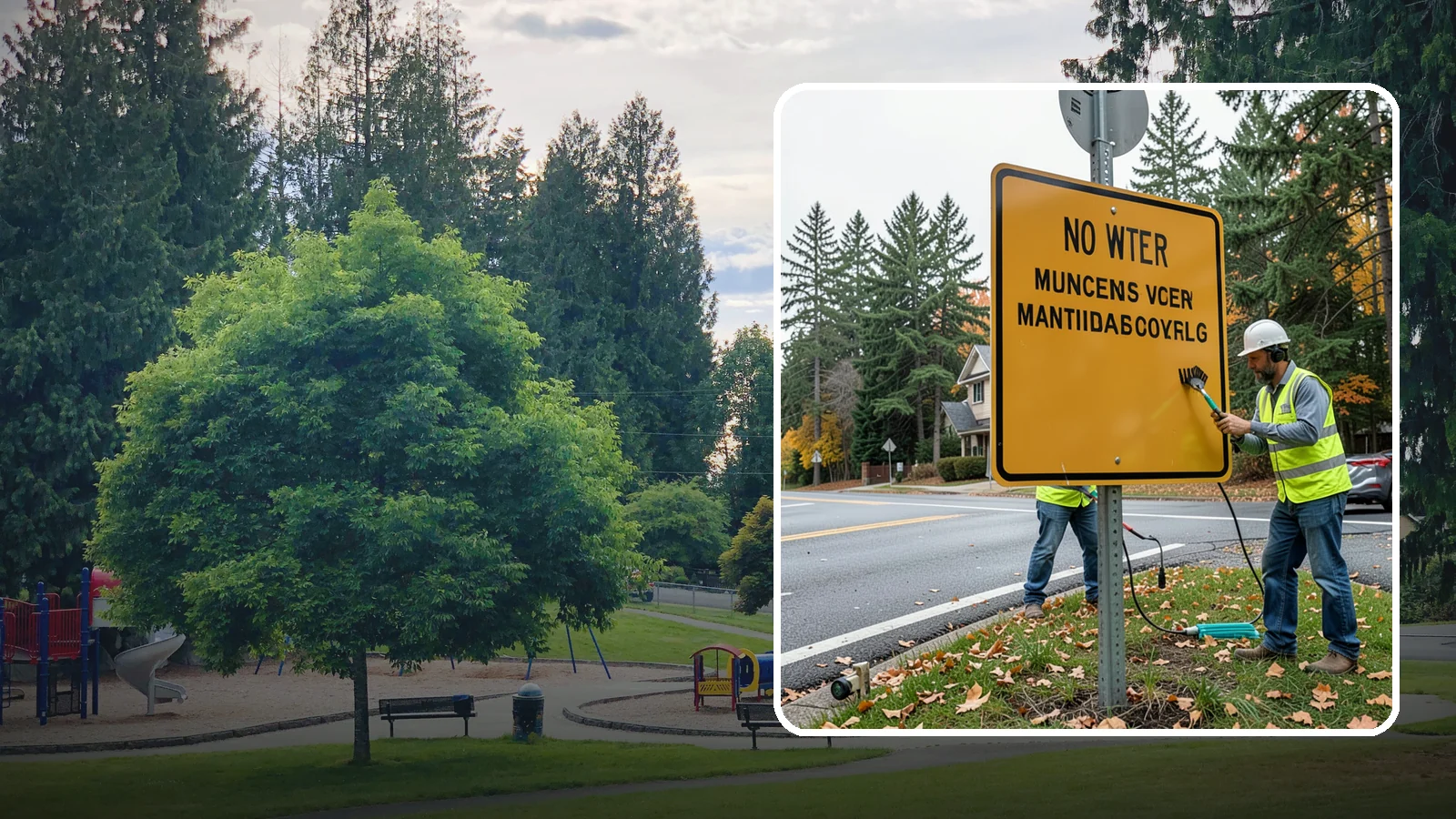 Sign Maintenance in Bonney Lake, Pierce County, WA - We provide ongoing sign cleaning, straightening, and repair to keep your inventory legible and compliant.