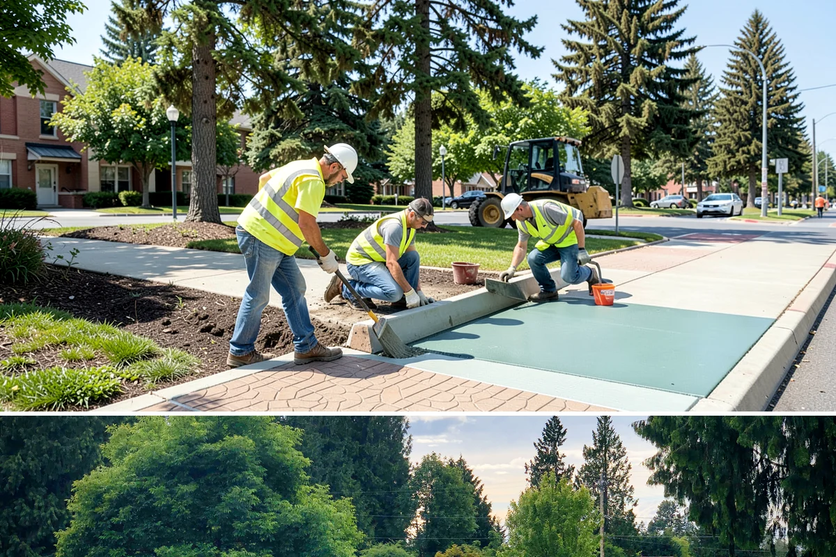 Sign Maintenance in Bonney Lake, Pierce County, WA - Biological growth accelerates through the wet fall and winter, making those seasons a priority for cleaning, while straightening...