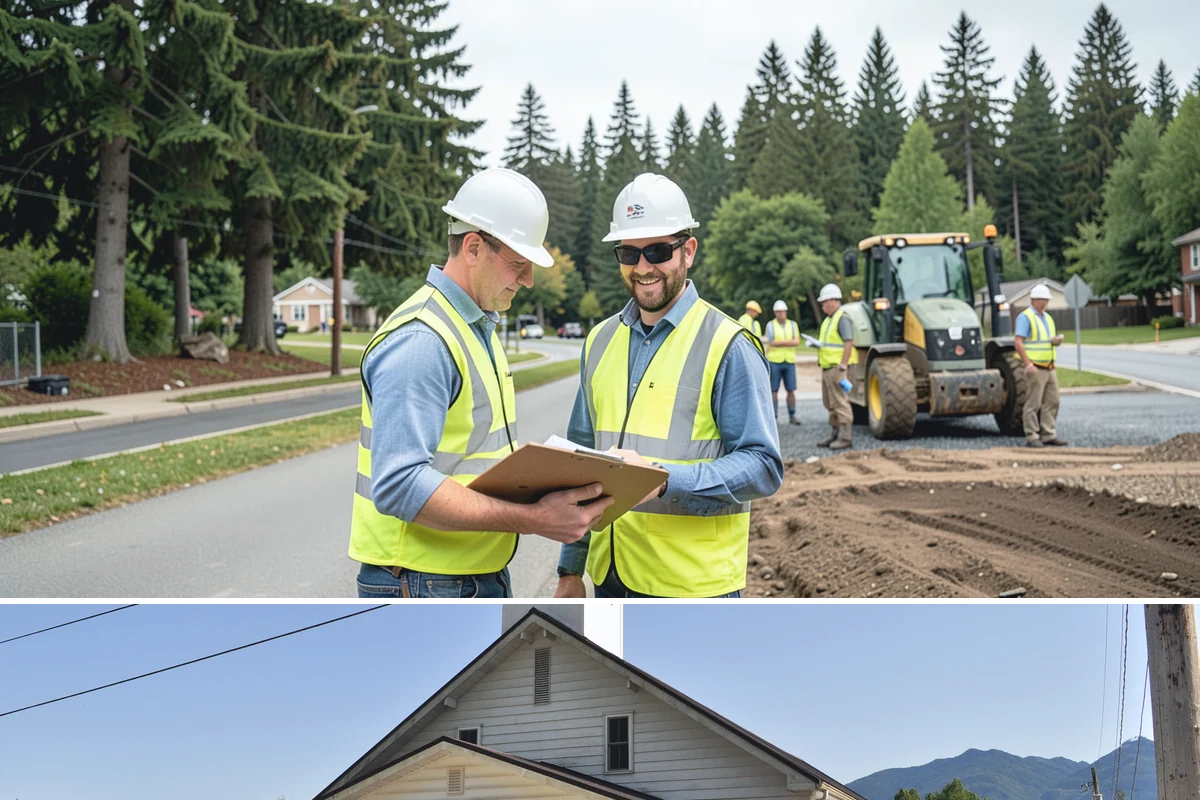 Sign Maintenance in Concrete, Skagit County, WA - Biological growth accelerates through the wet fall and winter, making those seasons a priority for cleaning, while straightening...