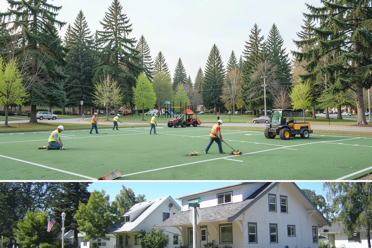 Sign Maintenance in DuPont, Pierce County, WA - Biological growth accelerates through the wet fall and winter, making those seasons a priority for cleaning, while straightening...