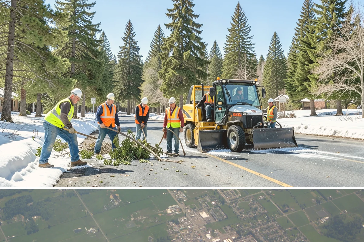 Sign Maintenance in Enumclaw, King County, WA - Biological growth accelerates through the wet fall and winter, making those seasons a priority for cleaning, while straightening...