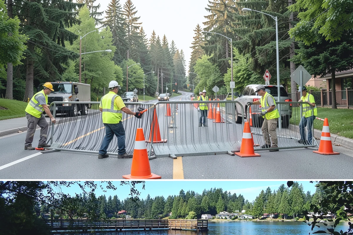 Sign Maintenance in Federal Way, King County, WA - Biological growth accelerates through the wet fall and winter, making those seasons a priority for cleaning, while straightening...