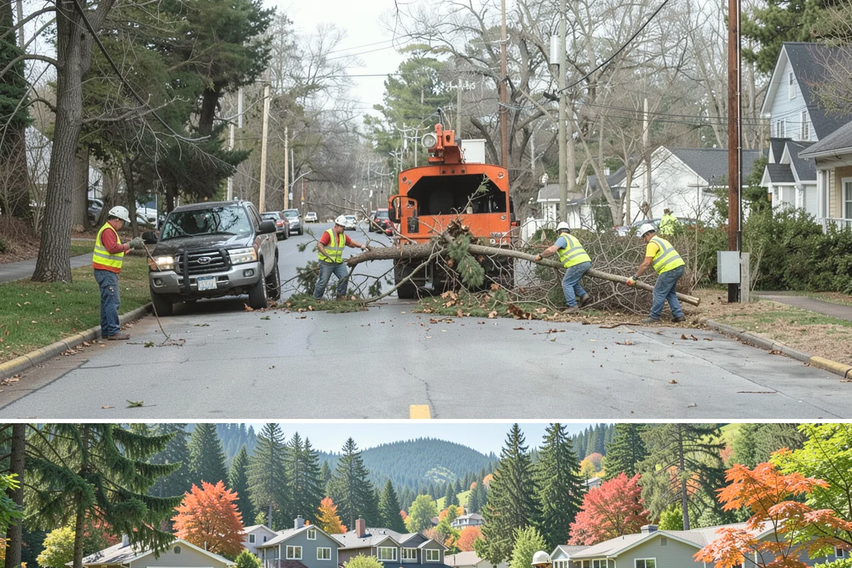 Sign Maintenance in Fircrest, Pierce County, WA - Biological growth accelerates through the wet fall and winter, making those seasons a priority for cleaning, while straightening...