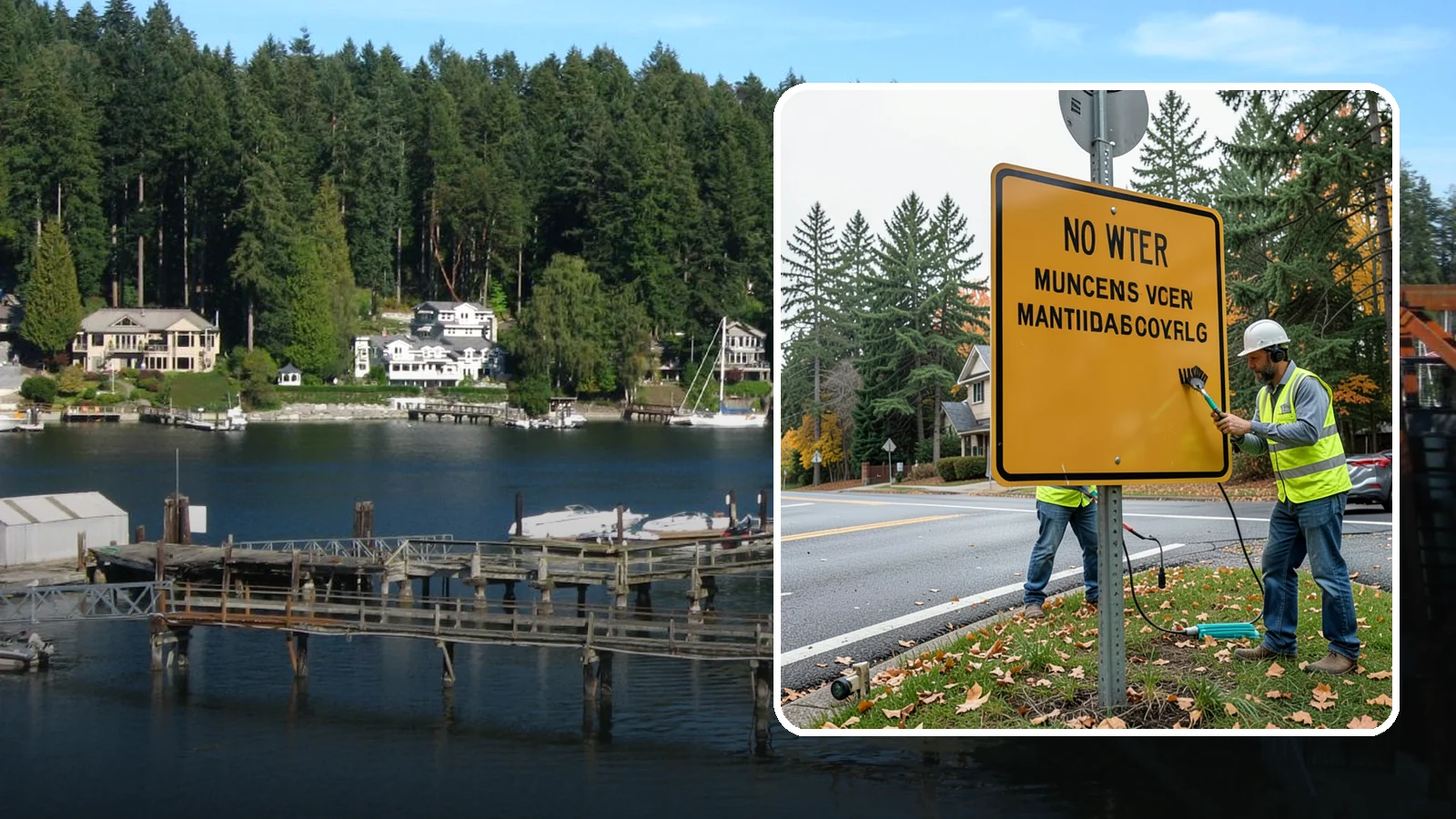 Sign Maintenance in Gig Harbor, Pierce County, WA - We provide ongoing sign cleaning, straightening, and repair to keep your inventory legible and compliant.