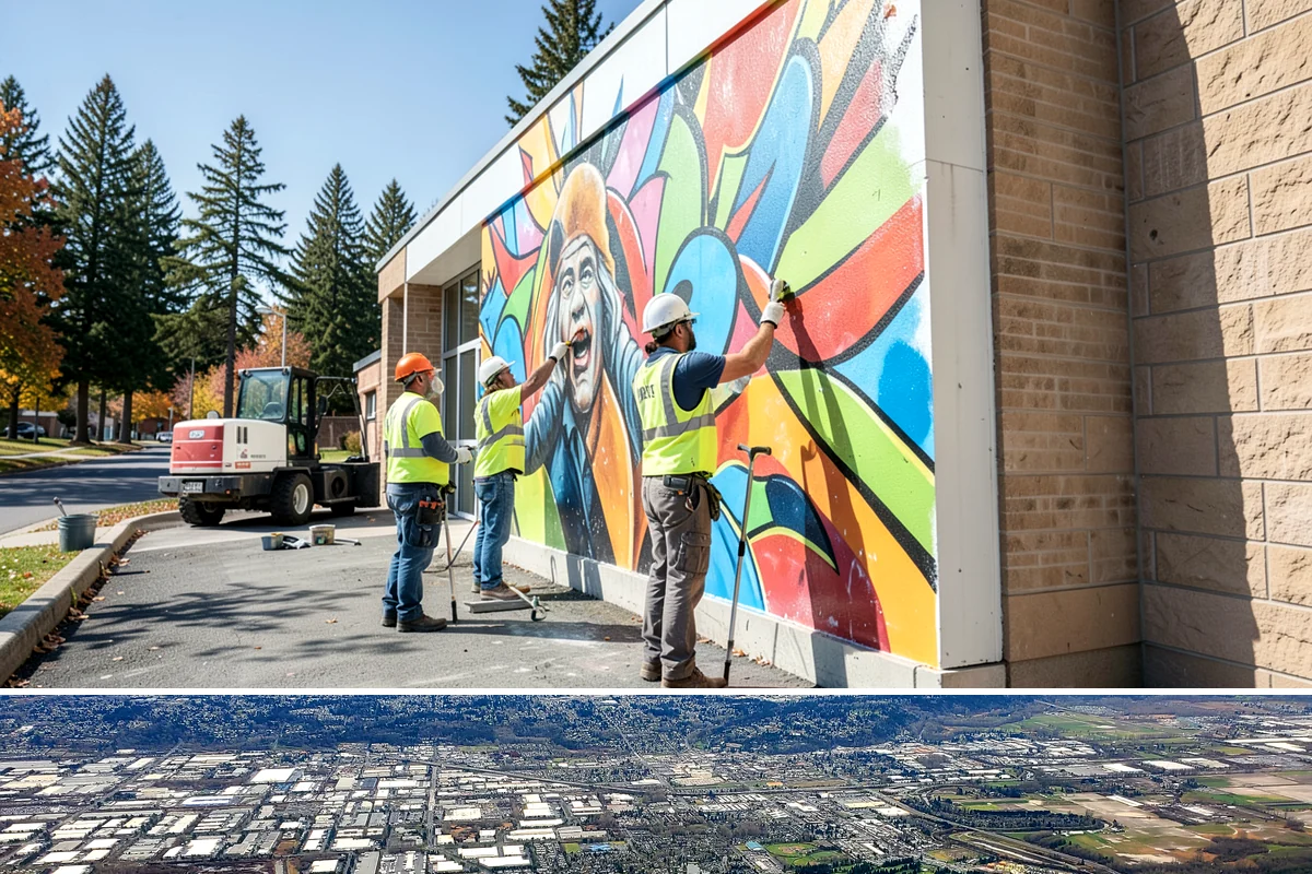 Sign Maintenance in Kent, King County, WA - Biological growth accelerates through the wet fall and winter, making those seasons a priority for cleaning, while straightening...