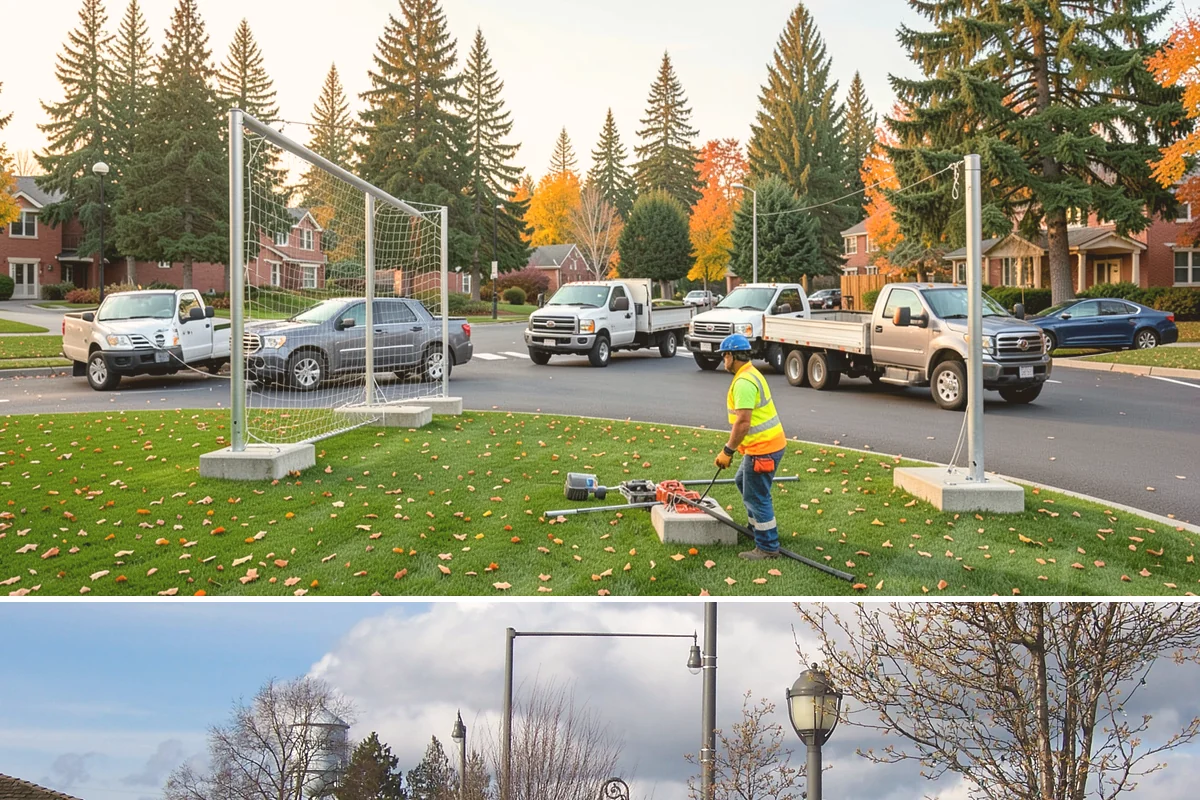 Sign Maintenance in Marysville, Snohomish County, WA - Biological growth accelerates through the wet fall and winter, making those seasons a priority for cleaning, while straightening...