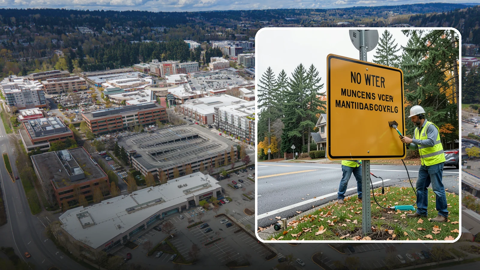 Sign Maintenance in Redmond, King County, WA - We provide ongoing sign cleaning, straightening, and repair to keep your inventory legible and compliant.