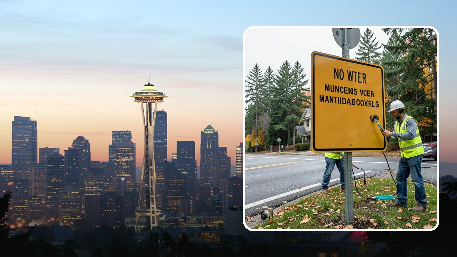 Sign Maintenance in Seattle, King County, WA - We provide ongoing sign cleaning, straightening, and repair to keep your inventory legible and compliant.