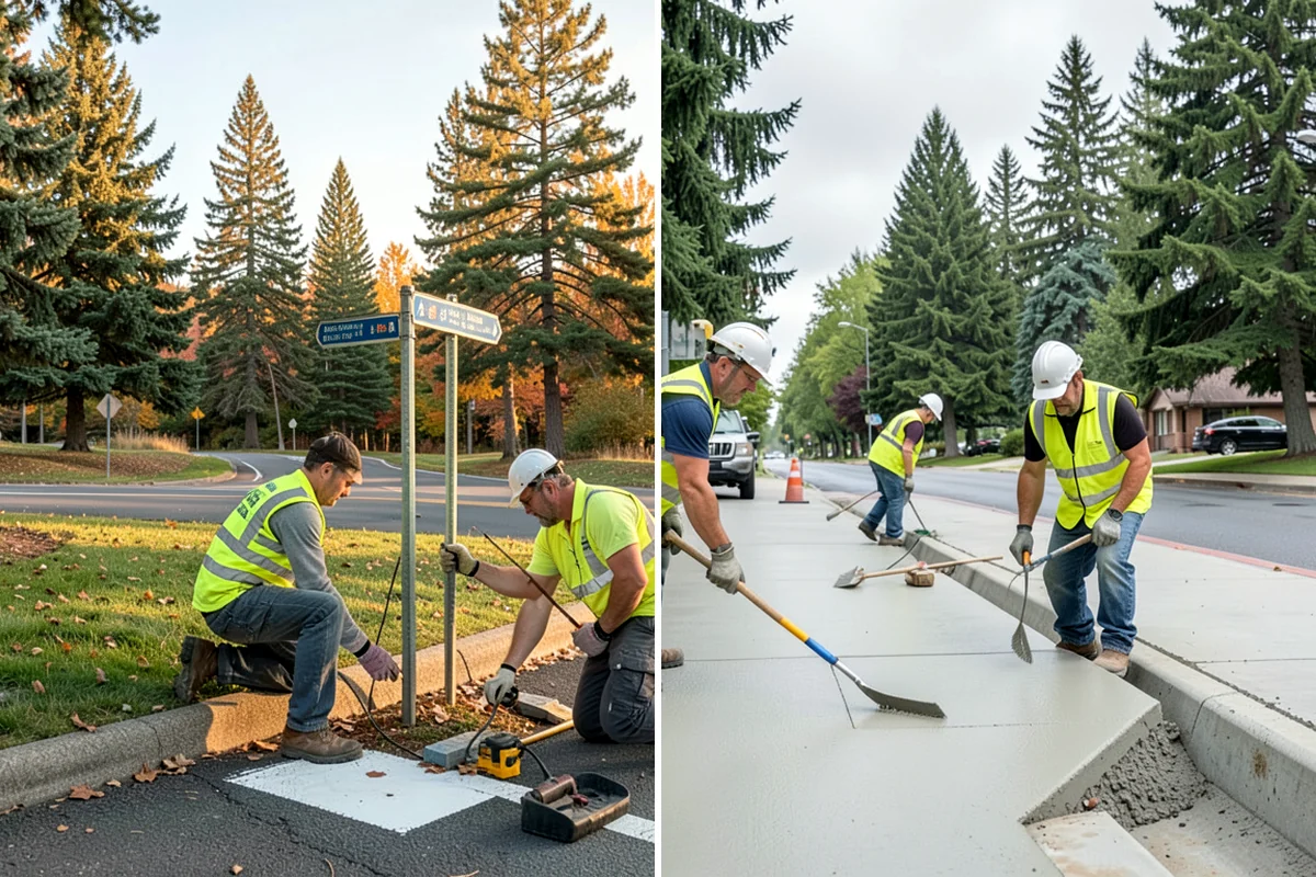 Sign Maintenance in Sedro-Woolley, Skagit County, WA - Establish an inspection route or intake knockdown reports
